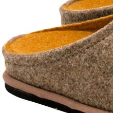 Löwenweiss slippers felt slippers Easy Bicolor hazelnut brown